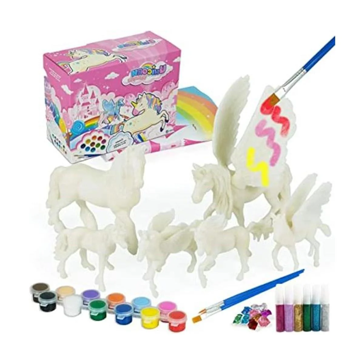 Kit de arte y manualidades de unicornio para pintar tú_1