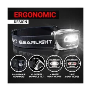 GearLight Linterna de faros delanteros recargable por USB_4