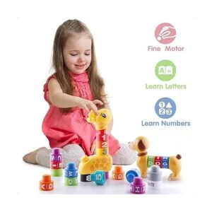 iPlay iLearn Juguetes apilables para bebés conjunto de_6