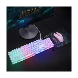 Teclado y mouse para juegos con luz combinada teclado y_7