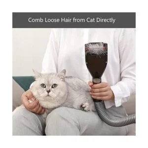 Defurry Kit de cepillo de aseo al vacío para mascotas y_4