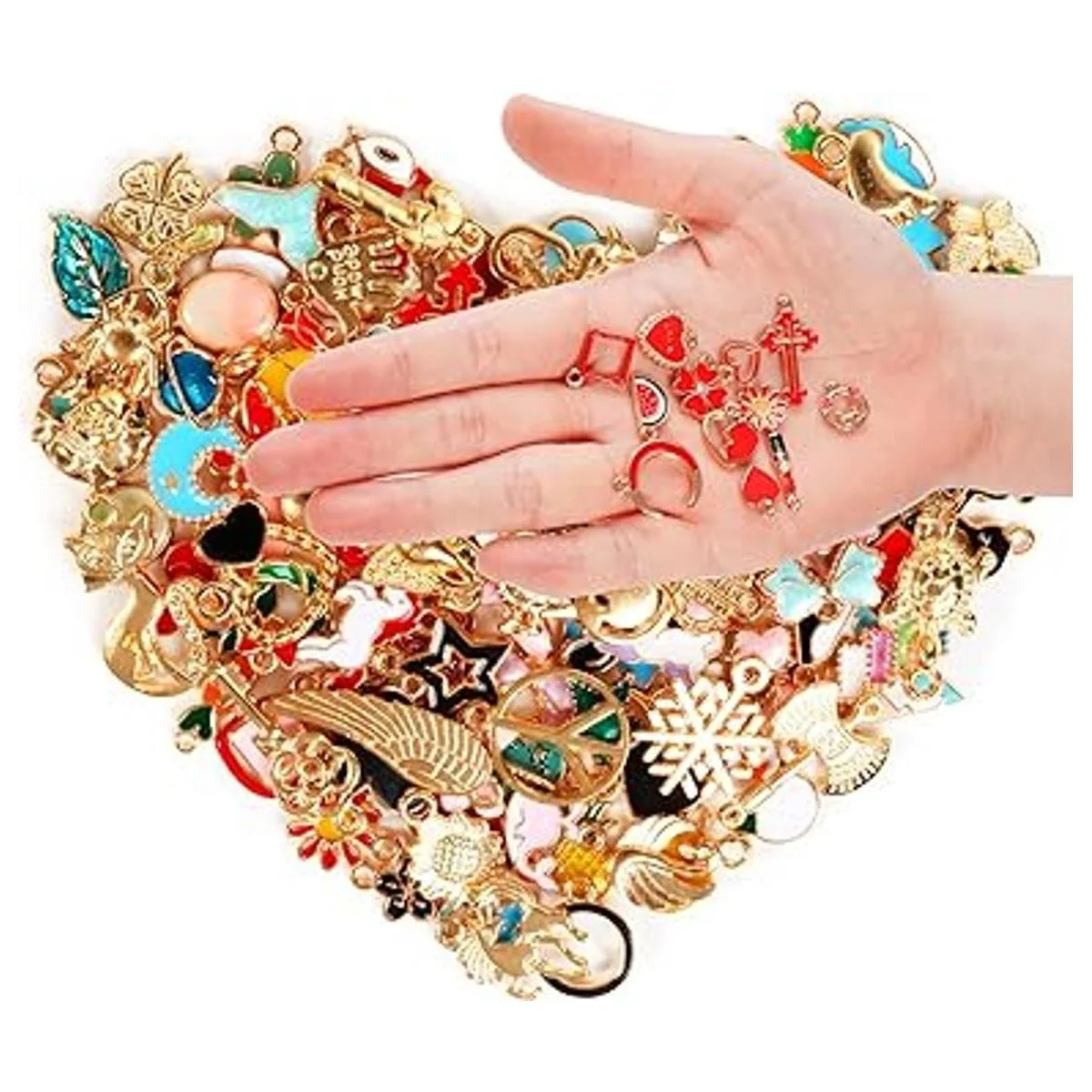 460 dijes para hacer joyas varios al por mayor chapados_5