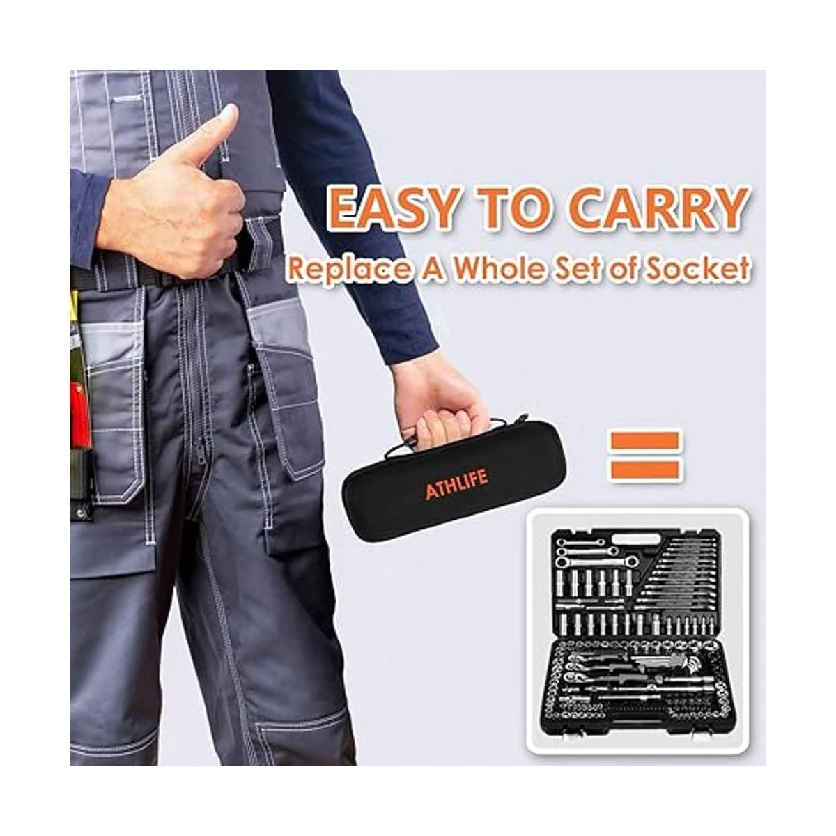 Athlife Juego de herramientas de llave de vaso universal_6