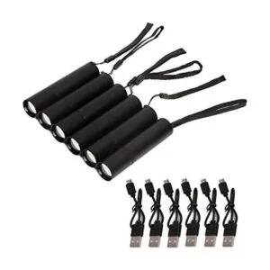 HritHcoxi Mini linternas LED recargables 6 linternas de_1