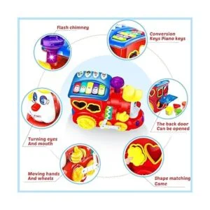 Juguetes para bebés de 12 a 18 meses de tren musical para_5