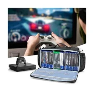 CURMIO Game Disc Storage Bag Holds Up to 24 Discs Game_6