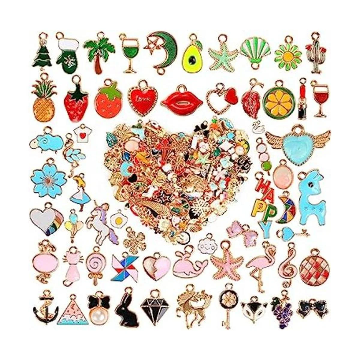 460 dijes para hacer joyas varios al por mayor chapados_1