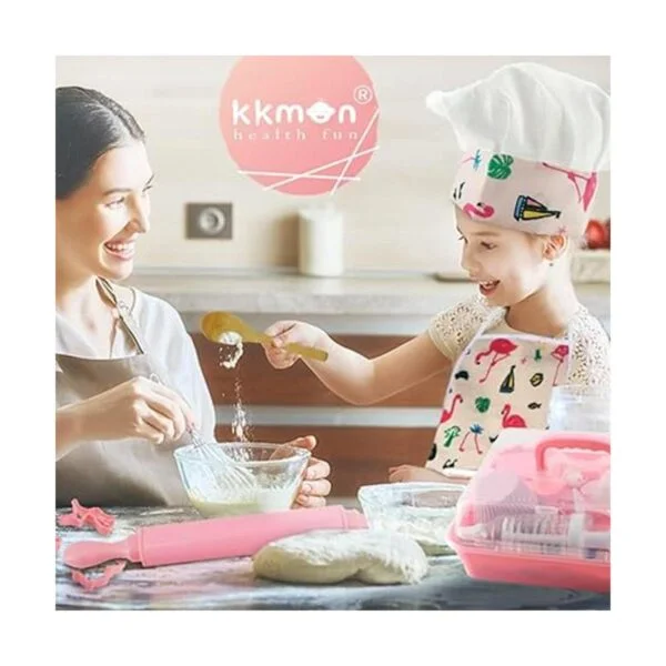 kkmon Juego de cocina y horneado para niños 34 piezas de_7