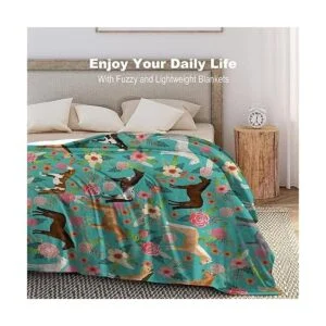 Manta con estampado de caballos manta con patrón de_6