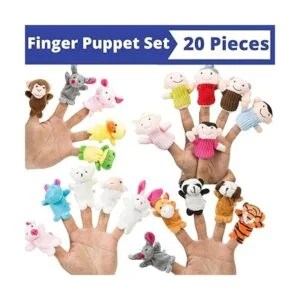Juego de juguetes de peluche de 20 marionetas de dedo y_4