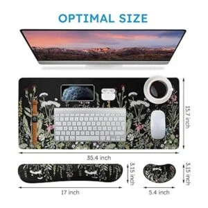 iCasso Juego de alfombrilla de mouse y teclado_2