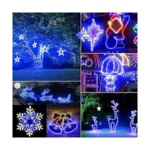 Luces solares de cuerda para exteriores impermeables_5