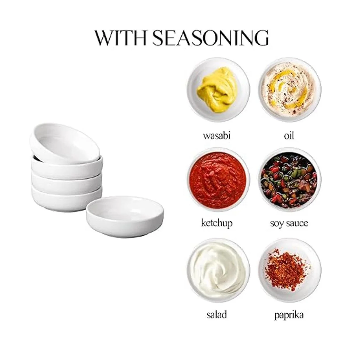 Delling 8 cuencos de inmersión platos redondos para salsa_6