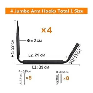 Bastidores de almacenamiento de kayak resistentes para_4