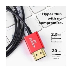 Cable corto HDMI 2.1 de 8 K de 3 pies 3.3 ft ultra alta_5