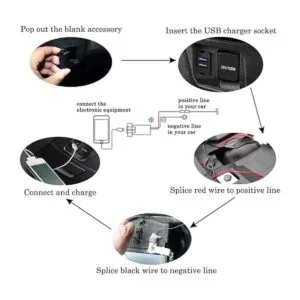 Cllena Enchufe de carga rápida 3.0 de doble puerto USB_7