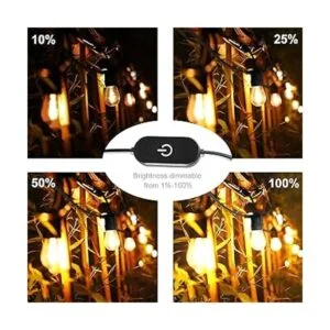 BRIMAX Cadena de luces para exteriores de 24.6 pies_3