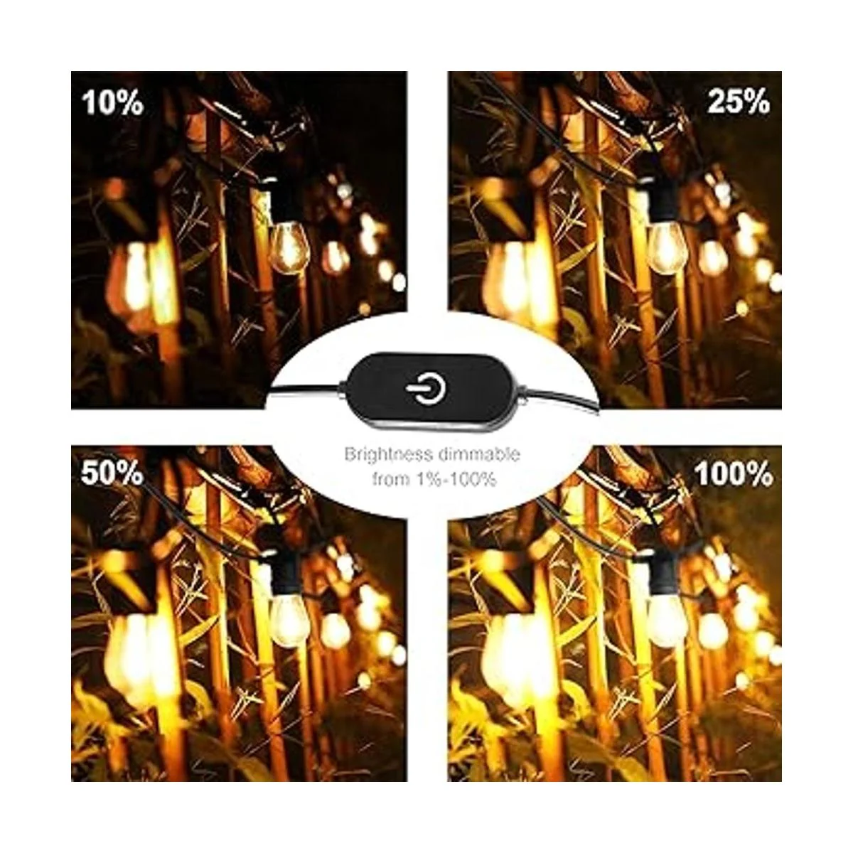 BRIMAX Cadena de luces para exteriores de 24.6 pies_3