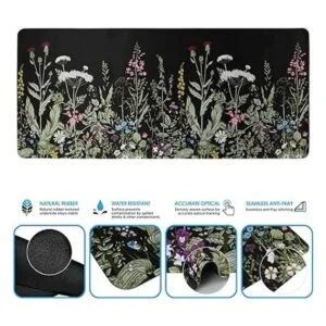 iCasso Juego de alfombrilla de mouse y teclado_6