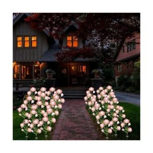 Juego de luces solares para jardín 2 unidades con 10_6