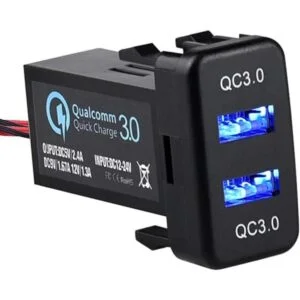 Cllena Enchufe de carga rápida 3.0 de doble puerto USB_1