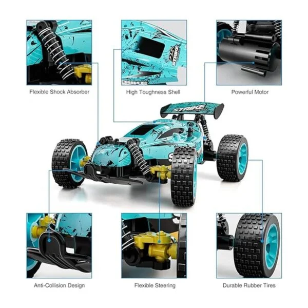 Tecnock Coche de control remoto de coche RC para niños_4