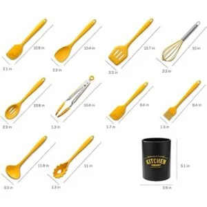 Juego de utensilios de cocina de silicona antiadherente_2