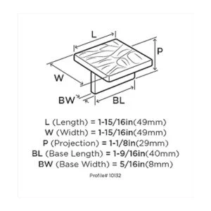 Amerock Calathea Tirador de gabinete 1.260 in color_4