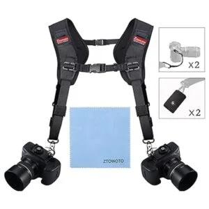 Ztowoto Correa de doble hombro para cámara réflex DSLR_5