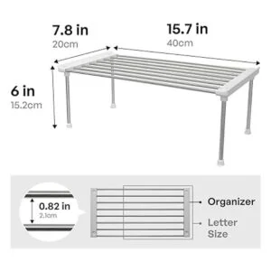 Carrotez Paquete de 2 organizadores apilables de despensa_6