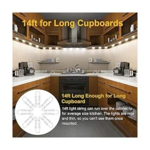 Kit de iluminación LED flexible para debajo del gabinete_4
