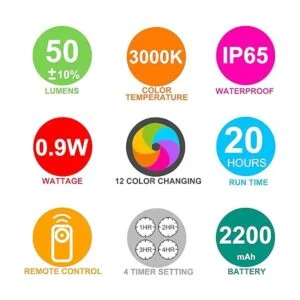 BIGMONAT Luz de paisaje recargable por USB foco de árbol_7