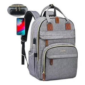 LOVEVOOK Mochila antirrobo con candado de seguridad para_5