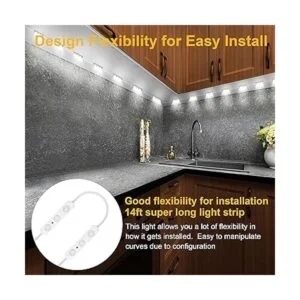 Kit de iluminación LED flexible para debajo del gabinete_3