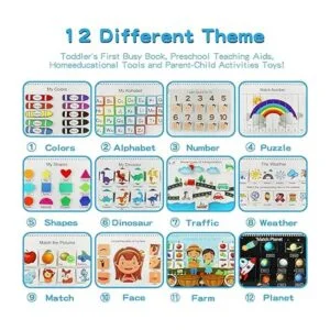 Libro de mantener ocupados los niños juguetes Montessori_2