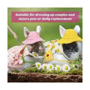 Weewooday 2 juegos de disfraz de conejo para mascotas_4