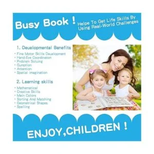 Libro de mantener ocupados los niños juguetes Montessori_6