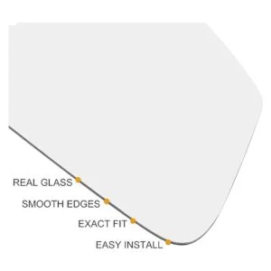 X AUTOHAUX Espejo retrovisor derecho con placa trasera_4