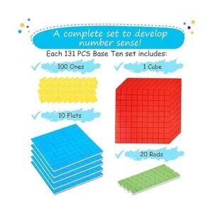 131 unidades de base magnética jumbo diez bloques para_3