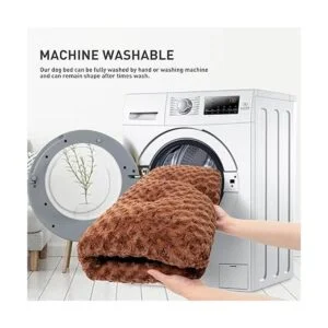 Cama lavable para perros cama de felpa lujosa para_5