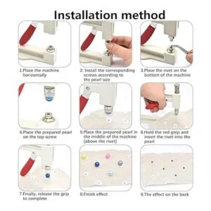 Herramienta de prensa de mano con 2 cajas de 5 tamaños de_5