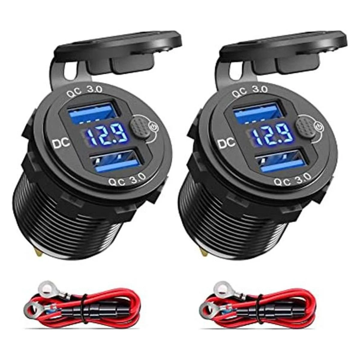 Paquete de 2 salidas USB de 12 V cargador USB de doble_1