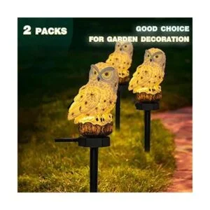 DAZZLE BRIGHT Paquete de 2 luces LED solares de figura de_4