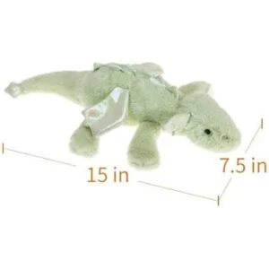 Apricot Lamb Juguetes de peluche verde dragón acostado_2