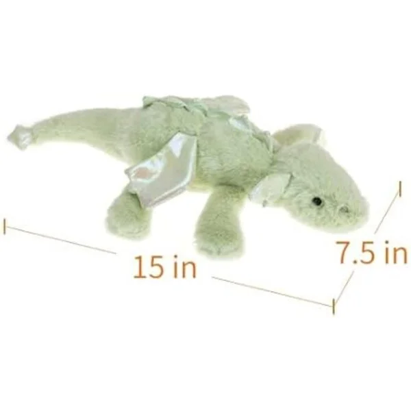 Apricot Lamb Juguetes de peluche verde dragón acostado_2