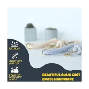 PUPPYSENTIALS Correas de cuerda para perros cuerda para_6