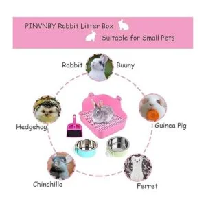 PINVNBY Caja de arena para conejos para jaulas conejos_7