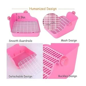 PINVNBY Caja de arena para conejos para jaulas conejos_3