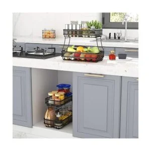 CHLORYARD Cesta de frutas de 2 niveles para cocina cesta_6