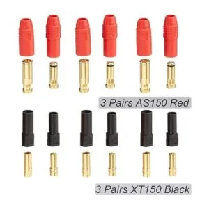 Juego de 6 pares de conectores Amass AS150 y XT150 macho_2